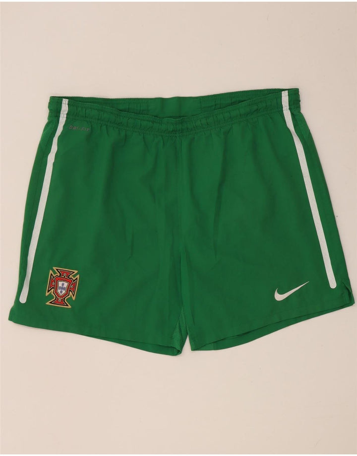 Pantaloncini sportivi da uomo Nike Portogallo, grandi, in poliestere verde