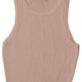 Canotta corta da donna Zara UK 4 XS viscosa bianca