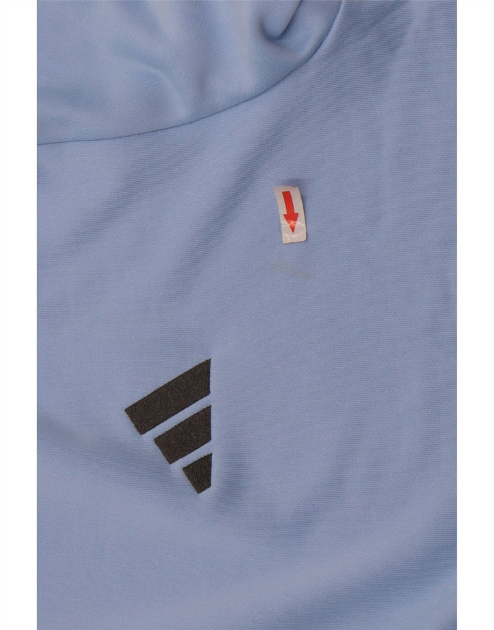 Giacca da ginnastica da uomo Adidas grande in poliestere blu