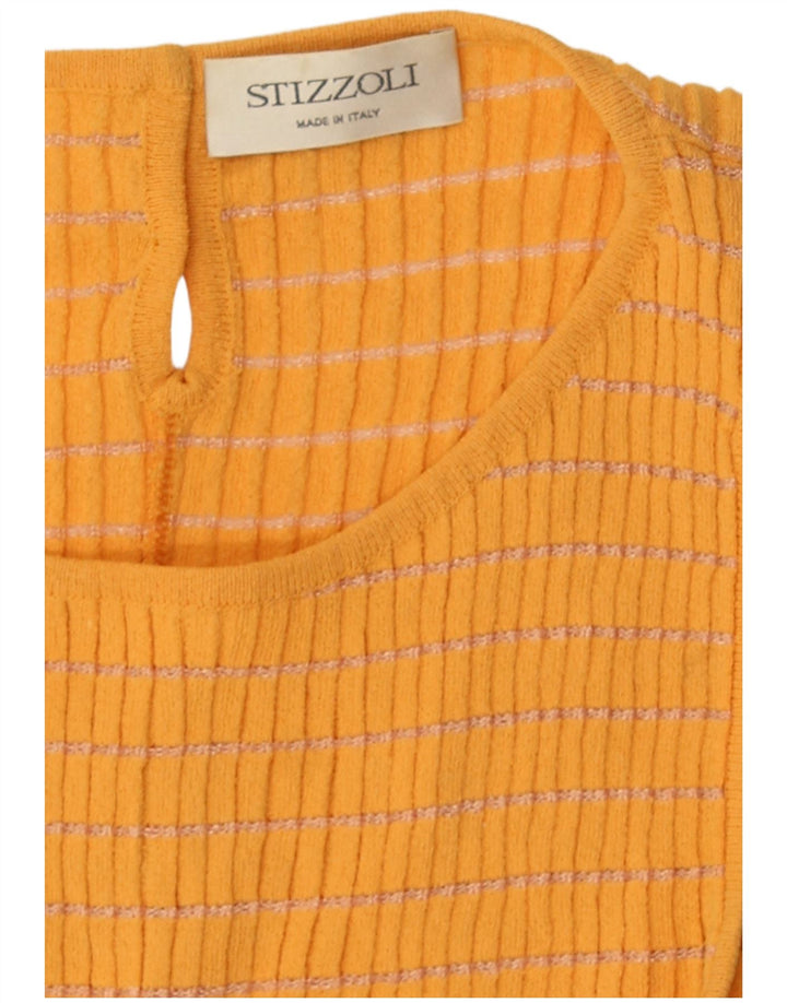 Canottiera corta da donna STIZZOLI UK 2 2XS a righe arancioni
