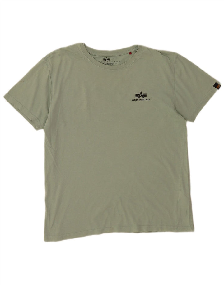 T-shirt da uomo Alpha Industries verde medio