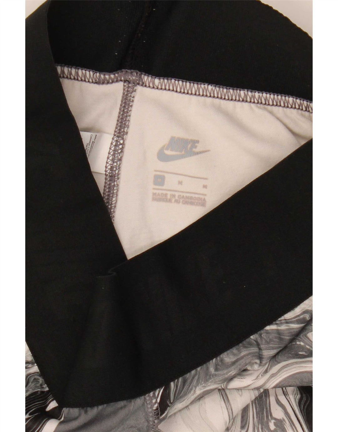 Leggings Nike da donna con motivo astratto UK 12 cotone grigio medio