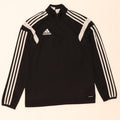 ADIDAS Boys Climacool Pullover Tracksuit Top 13-14 Years XL Black Vintage Adidas and Second-Hand Adidas from Messina Hembry 