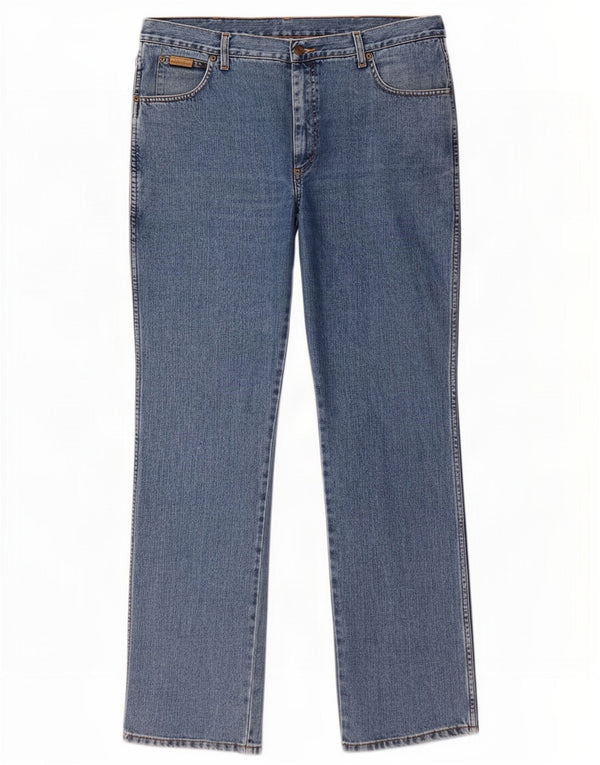 Jeans dritti da uomo Wrangler Texas W38 L34 cotone blu