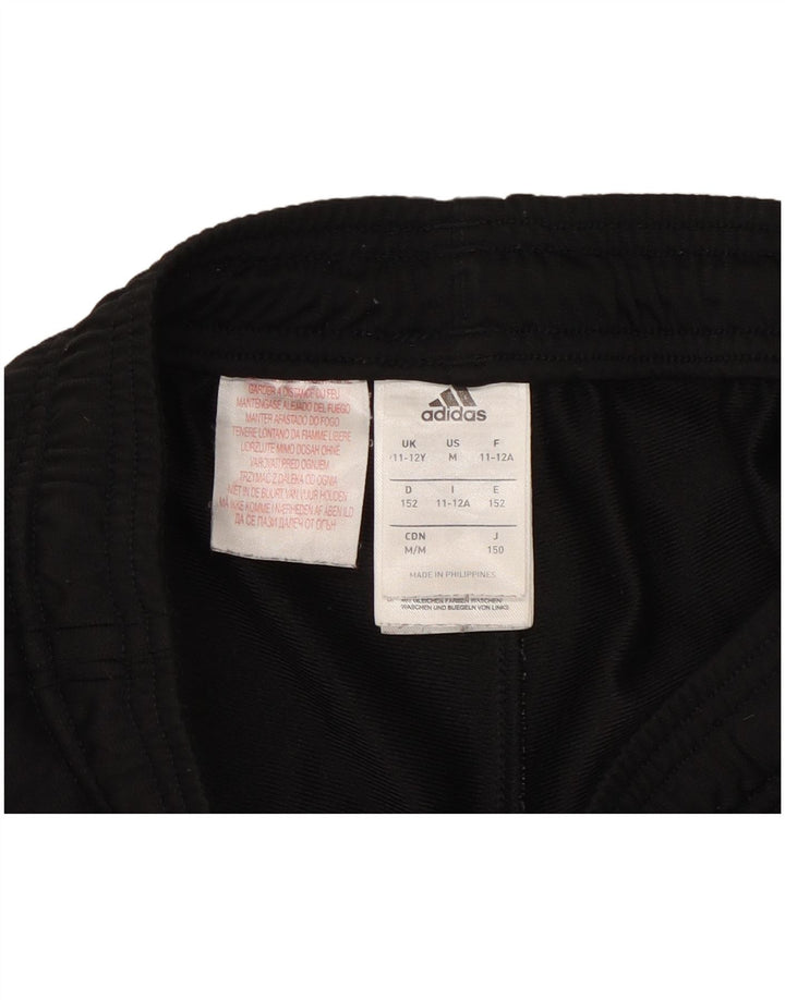 Pantaloni della tuta da ragazzo Adidas 11-12 anni in poliestere nero