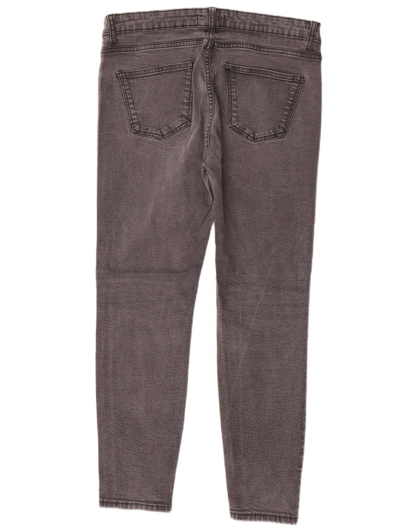 Jeans slim da donna Zara EU 42 Large W32 L26 Grigio