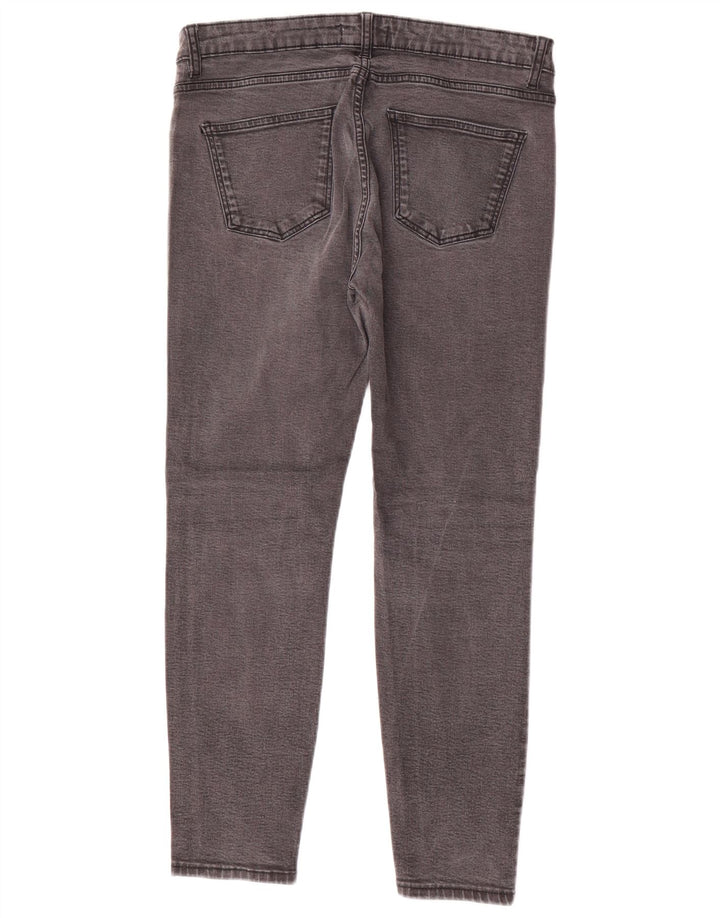 Jeans slim da donna Zara EU 42 Large W32 L26 Grigio