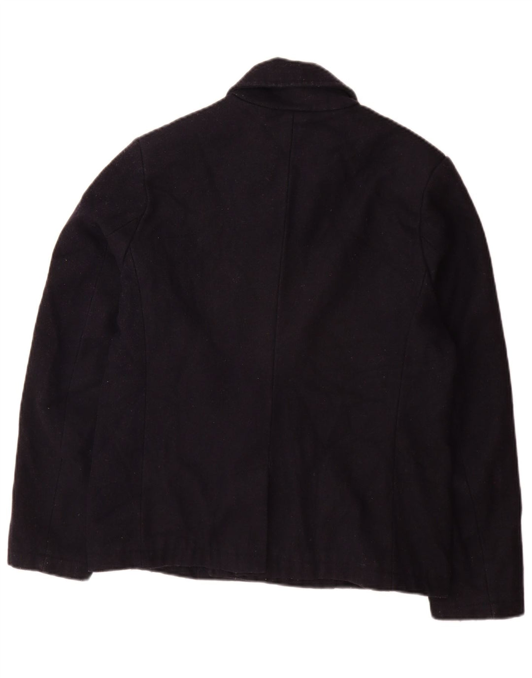 Cappotto da marinaio da uomo Lyle & Scott UK 36 piccolo acrilico blu navy