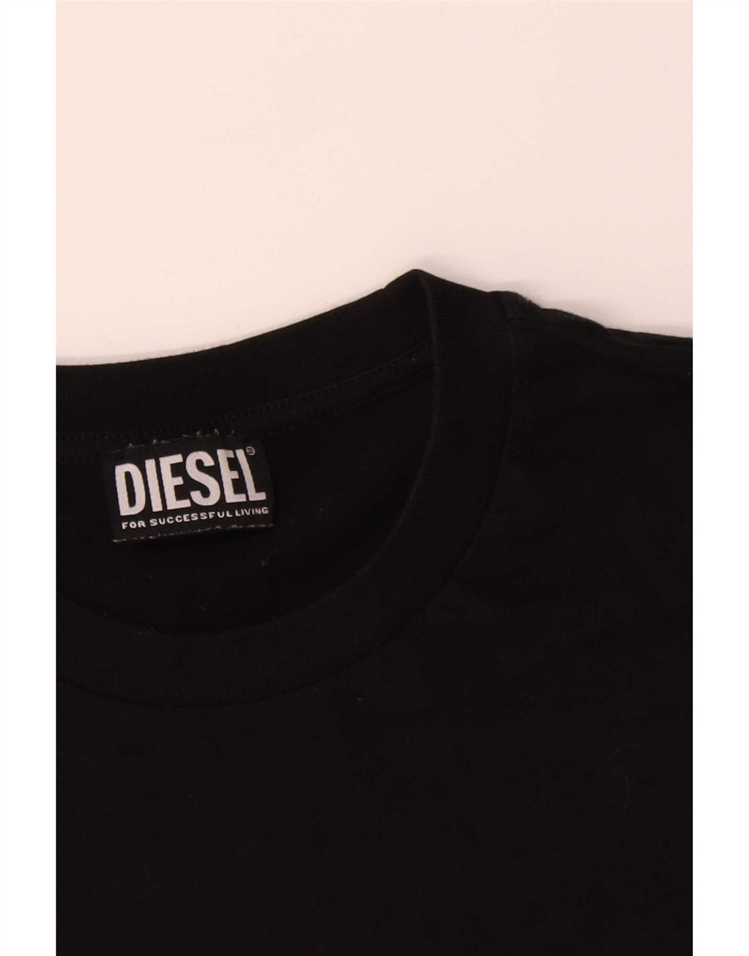 T-shirt grafica da uomo Diesel Top in cotone nero medio
