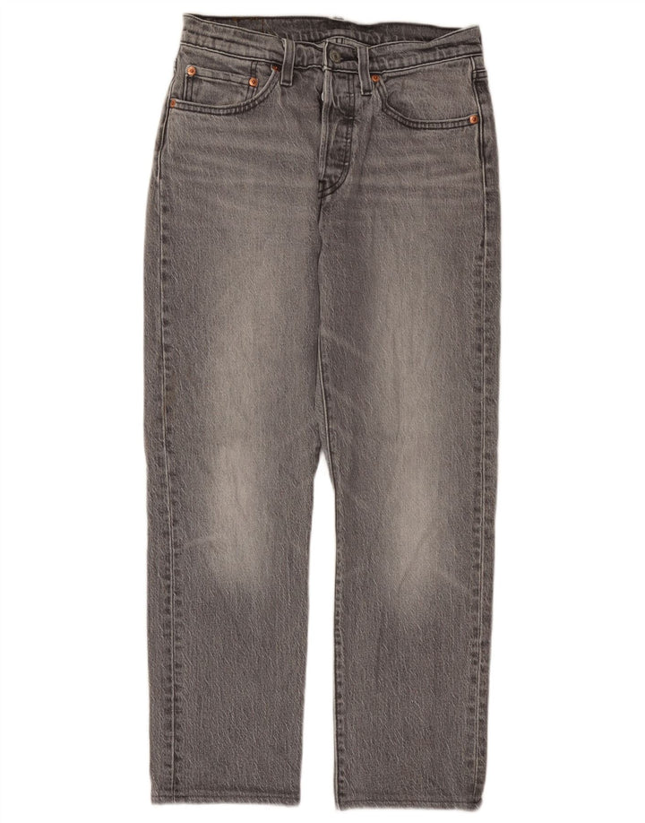 Jeans dritti Levi's 501 da donna W27 L28 cotone grigio