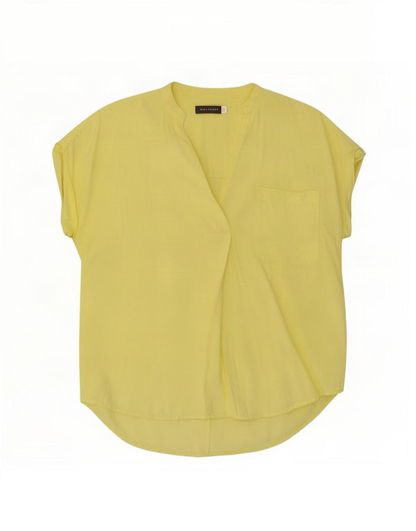 Top camicetta da donna MINT VELVET UK 12 Viscosa giallo medio