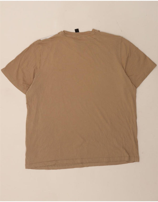 T-shirt da uomo Adidas Top XL in cotone marrone