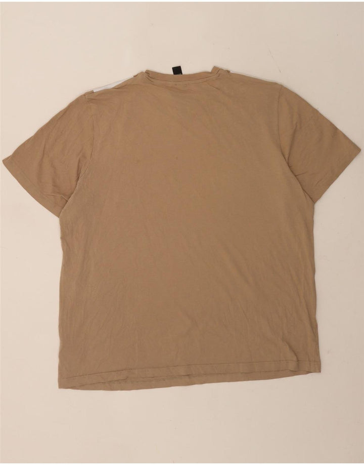T-shirt da uomo Adidas Top XL in cotone marrone