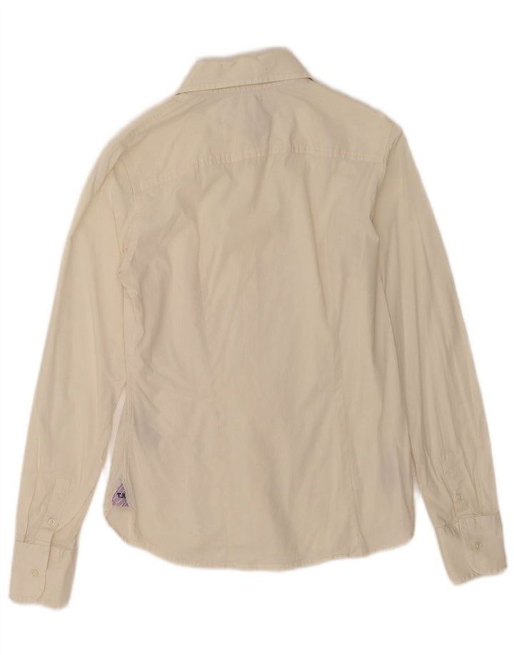 Camicia da donna Tommy Hilfiger US 6 cotone bianco sporco medio