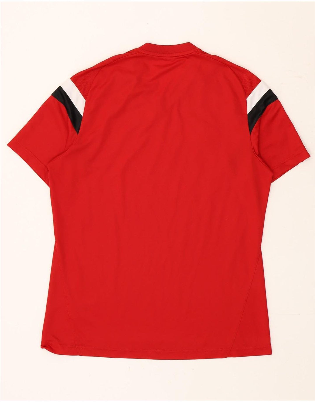 T-shirt Adidas Climacool da uomo, grande, in poliestere color block rosso