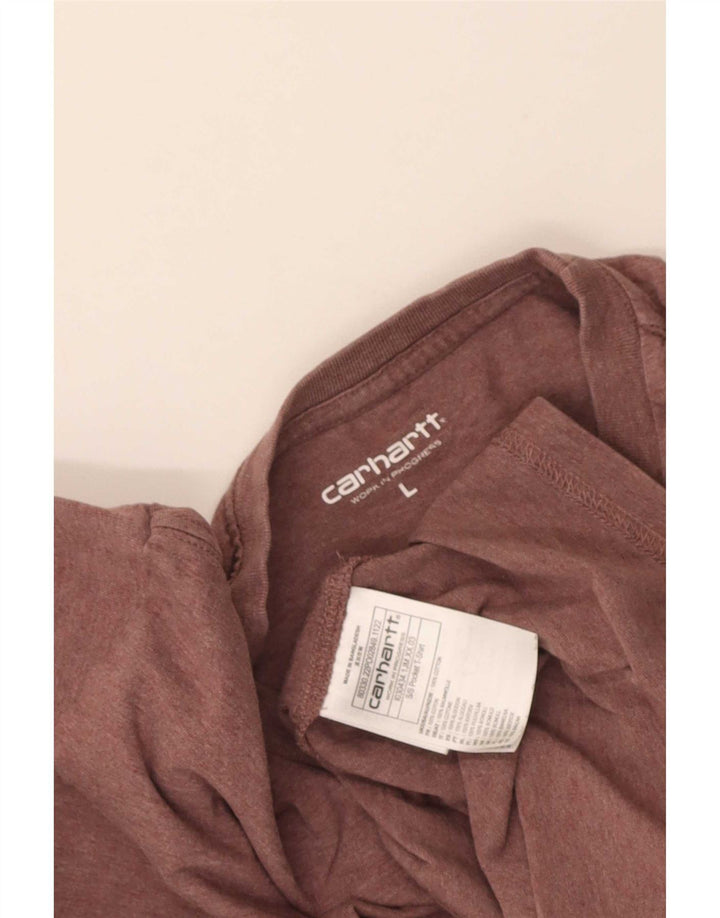 T-shirt da uomo Carhartt Top grande in cotone marrone