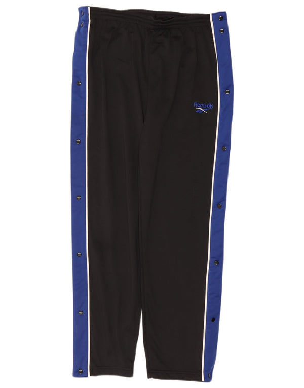 Pantaloni da tuta da uomo Reebok Small neri in poliestere color block