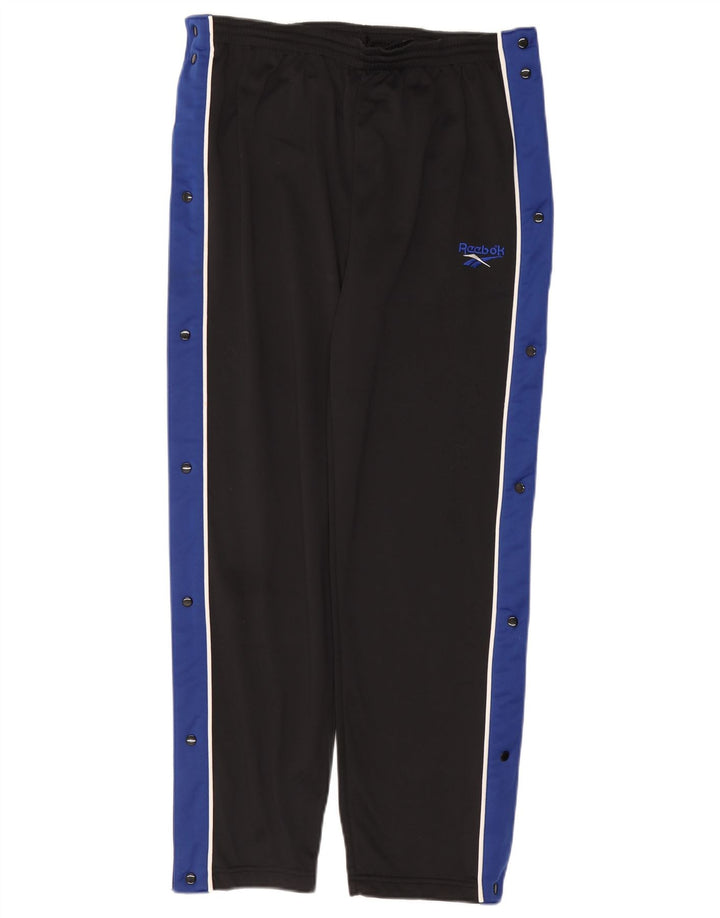 Pantaloni da tuta da uomo Reebok Small neri in poliestere color block