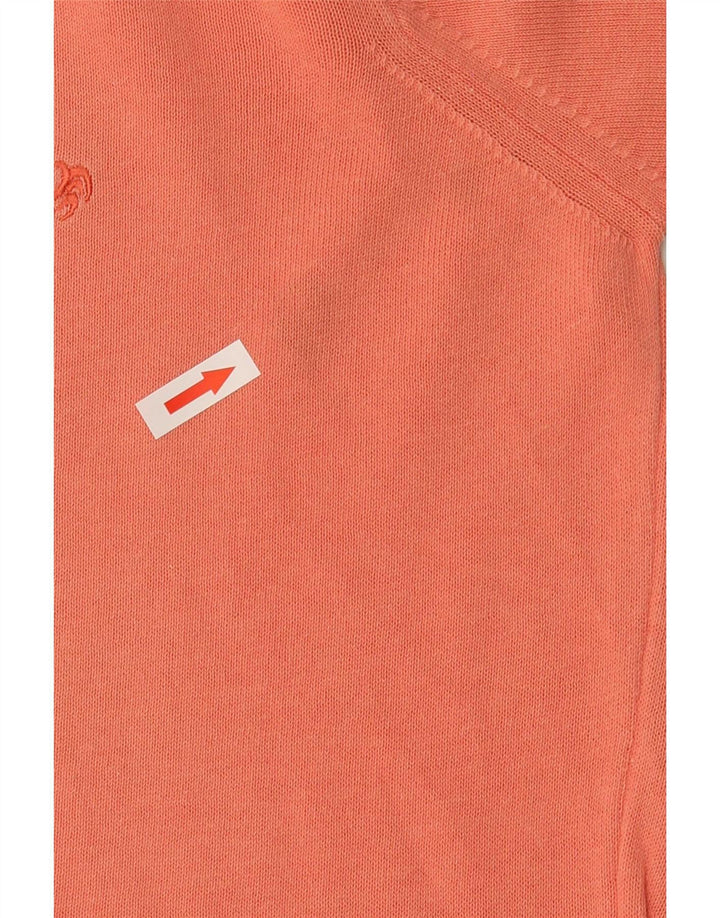 Maglione da uomo girocollo Il Granchio in cotone arancione medio