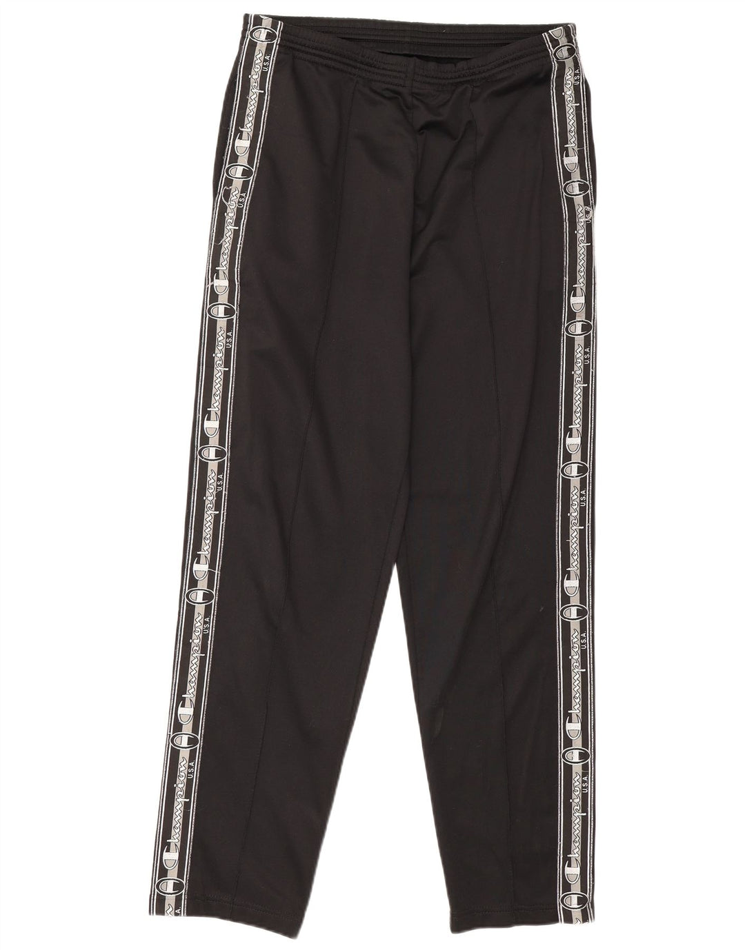 Pantaloni da tuta grafica da uomo Champion, poliestere nero medio