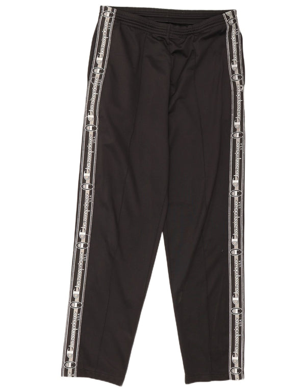 Champion Mens Graphic Tracksuit Trousers Medium  Black Polyester
