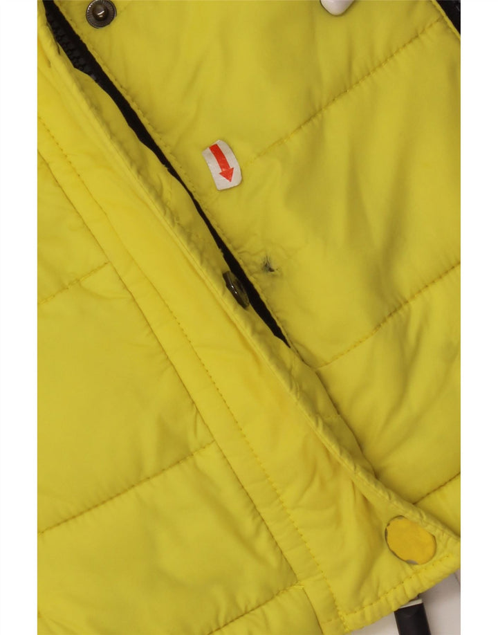 Giacca imbottita con cappuccio da donna SUPERDRY UK 14 nylon giallo medio