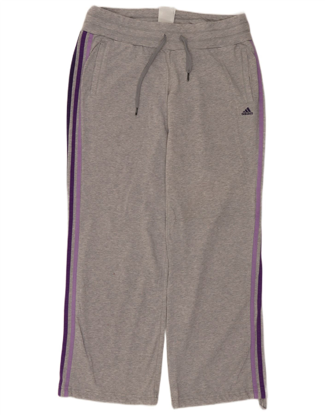 Pantaloni da tuta ADIDAS Climalite da donna UK 12/14 Cotone grigio medio