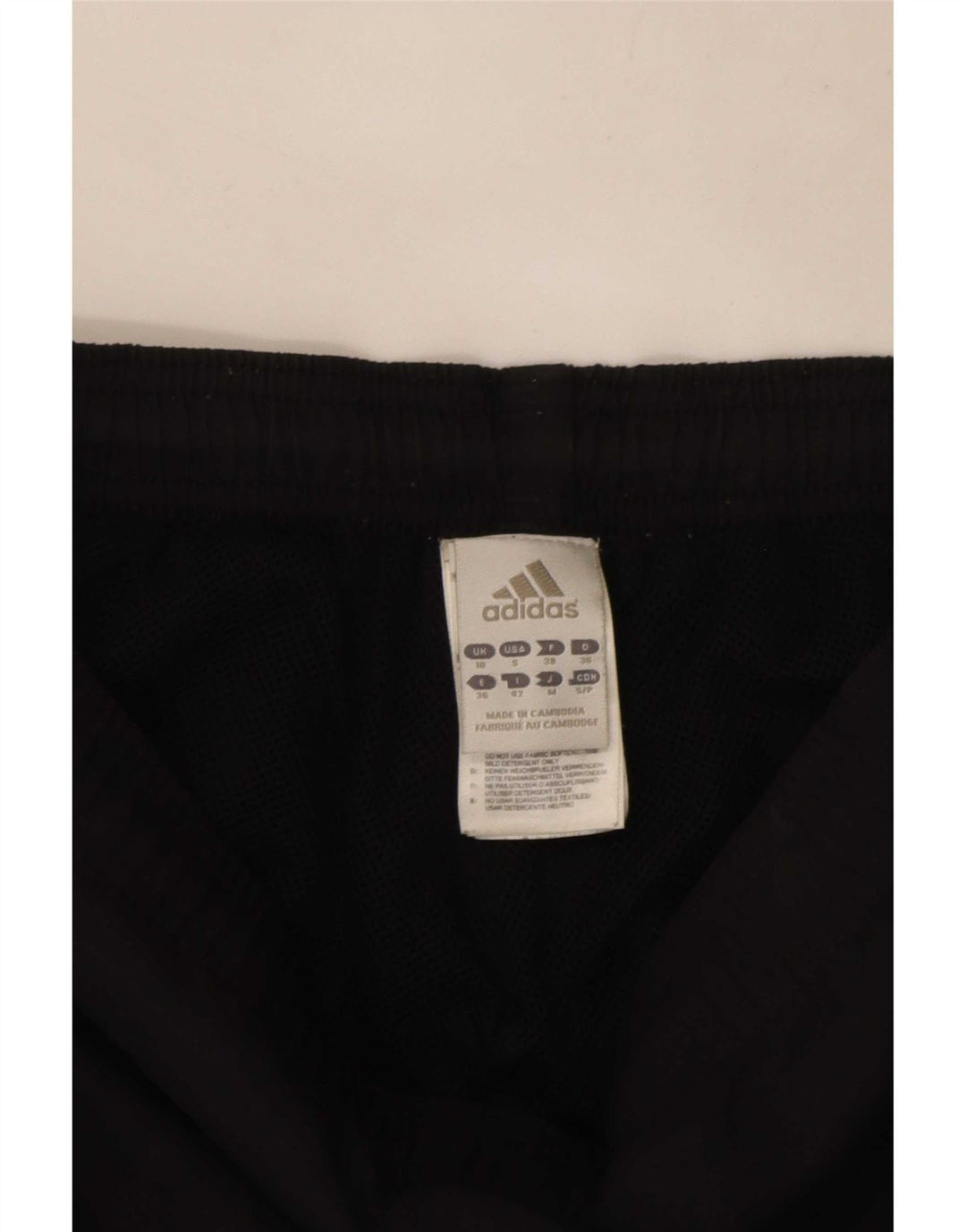 Pantaloni da tuta Adidas Capri da donna UK 10 piccoli poliestere nero