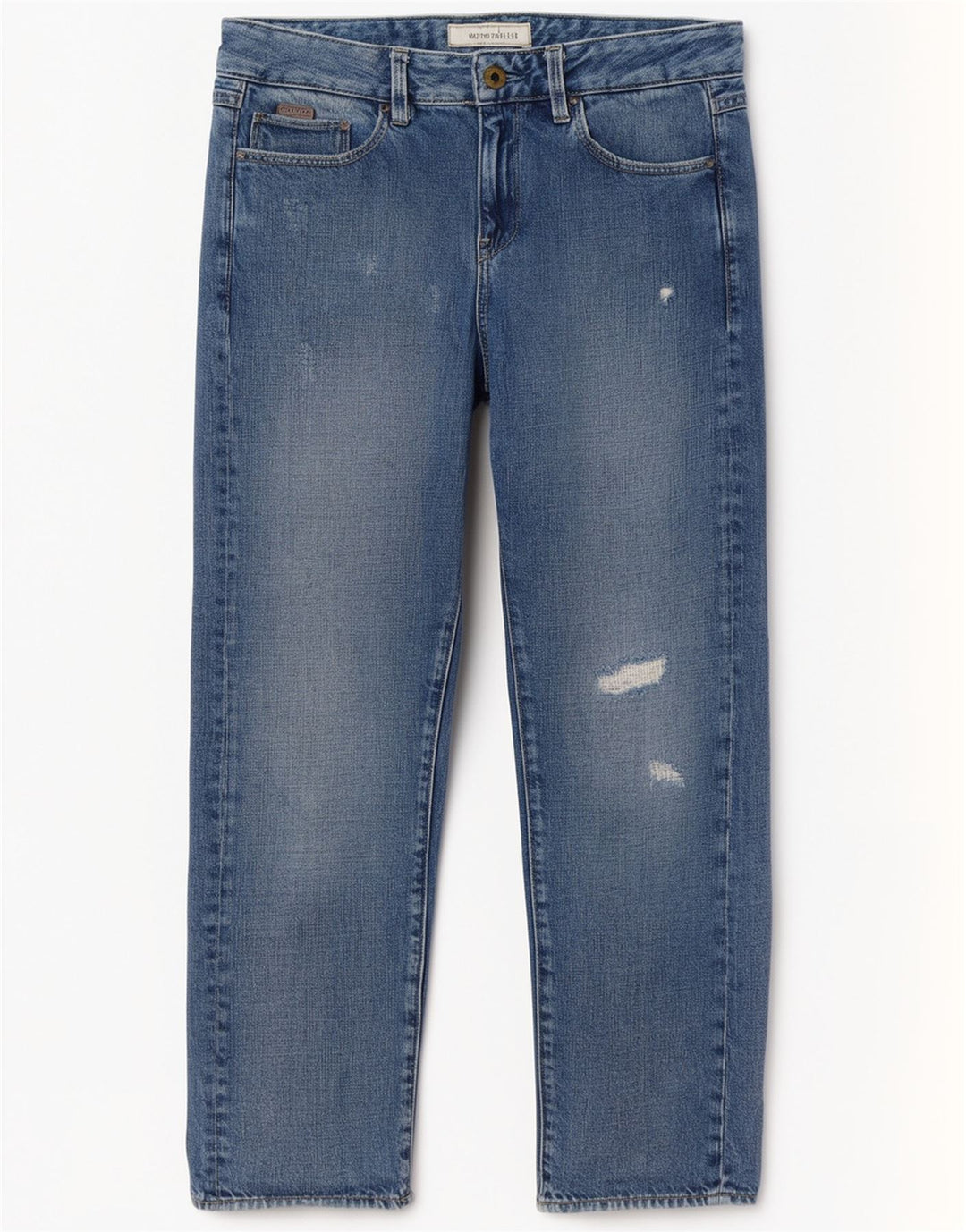 Jeans dritti invecchiati da donna G-Star W24 L30 cotone blu