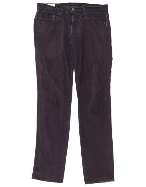 Levi's Uomo 511 Slim Jeans W31 L32 Blu Navy Cotone
