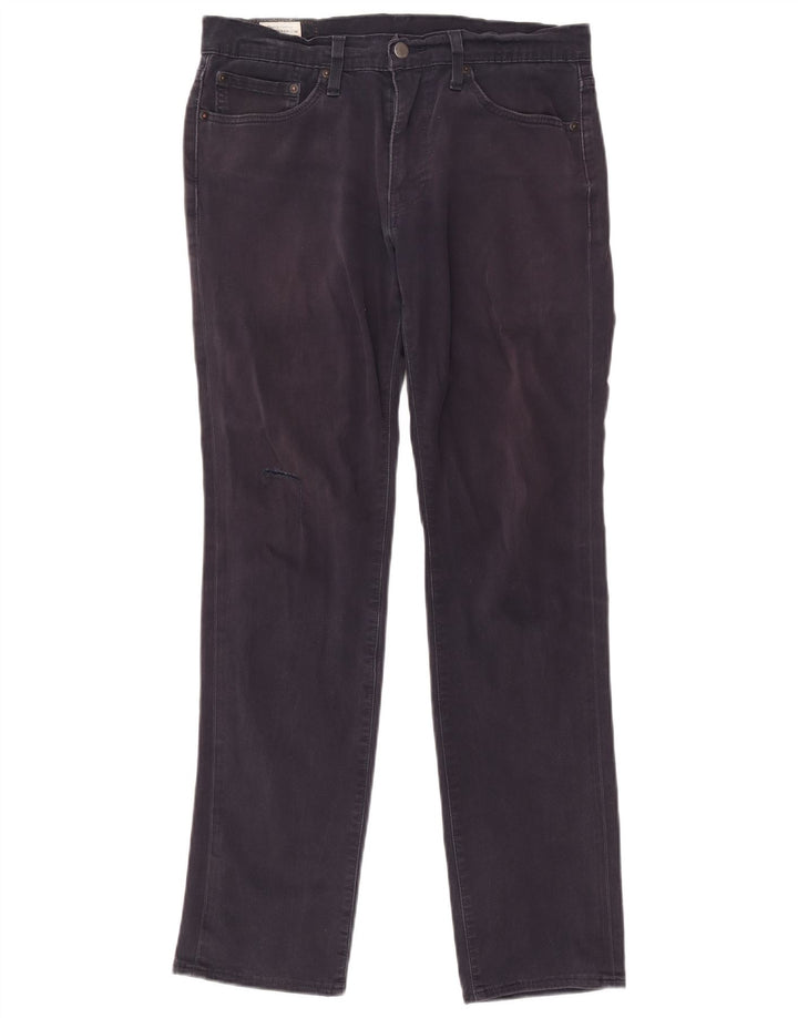 Levi's Uomo 511 Slim Jeans W31 L32 Blu Navy Cotone