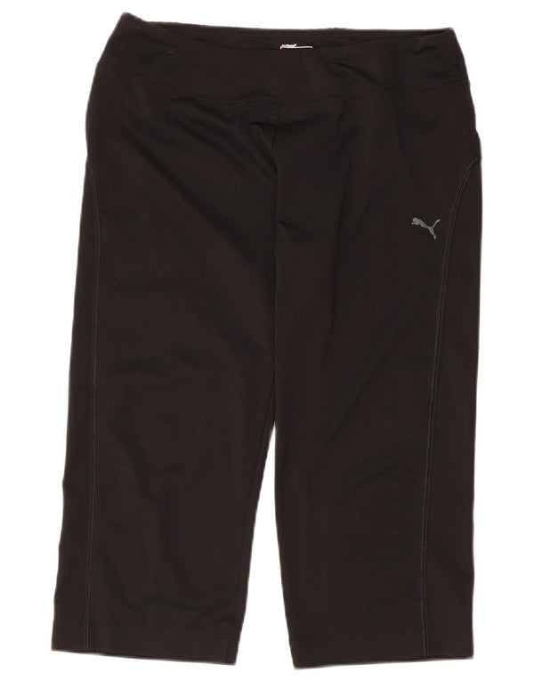 Leggings Capri da donna Puma UK 14 Large Nero Poliestere