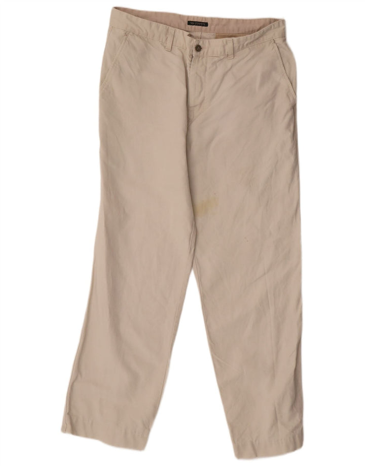DOCKERS Mens Khakis Straight Chino Trousers W36 L29 Beige