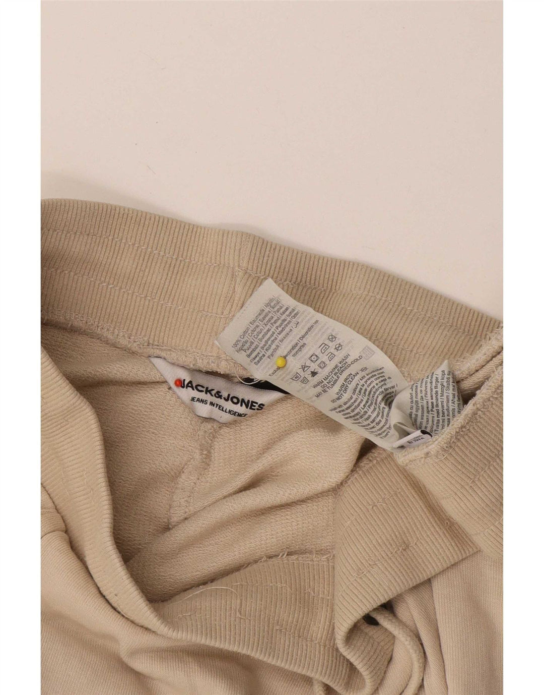 Pantaloncini sportivi da uomo Jack & Jones piccoli in cotone beige