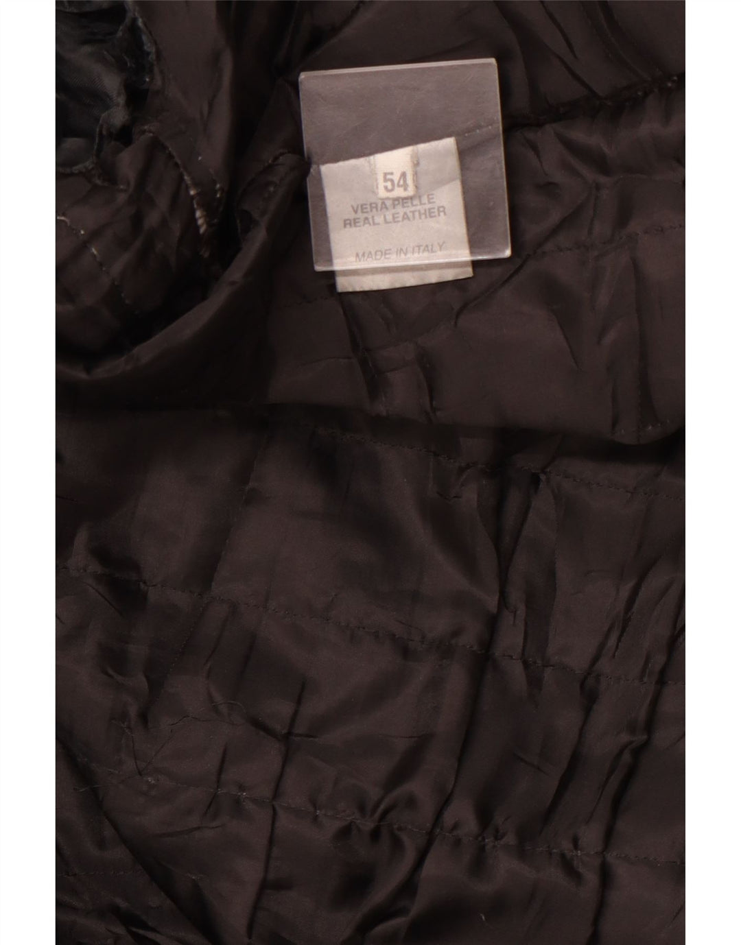 Giacca da pilota in pelle da uomo VINTAGE IT 54 2XL Pelle nera