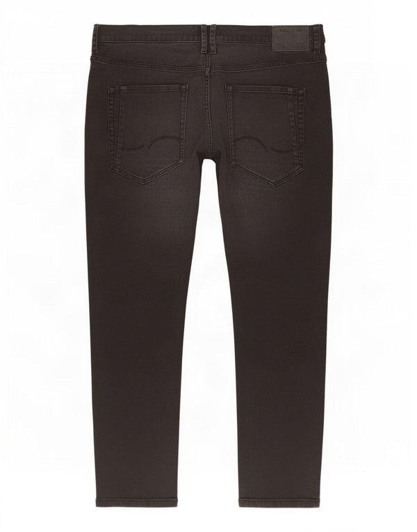 Jack & Jones Mens Straight Casual Trousers W38 L26 Black Cotton