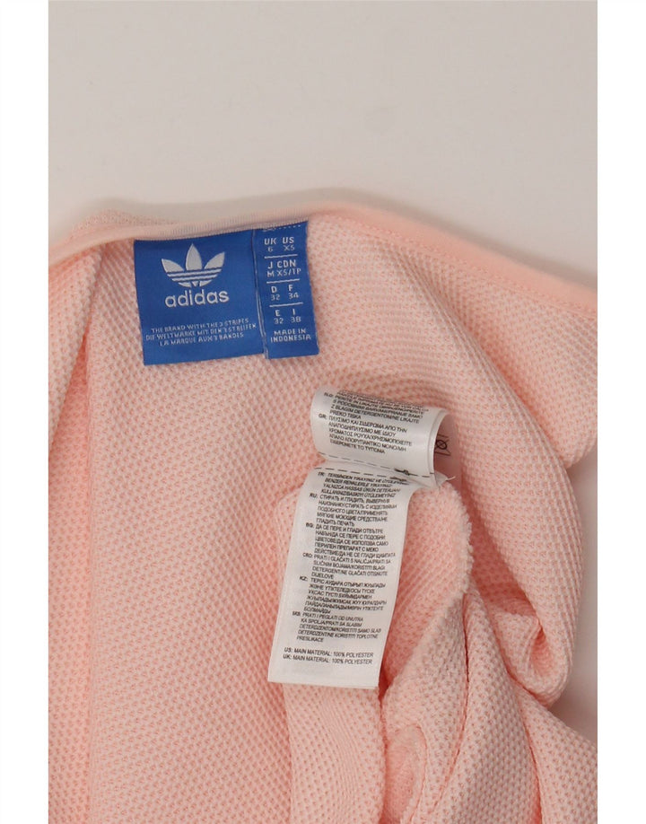 ADIDAS Womens Graphic Vest Top UK 6 XS  Pink Polyester Vintage Adidas and Second-Hand Adidas from Messina Hembry 