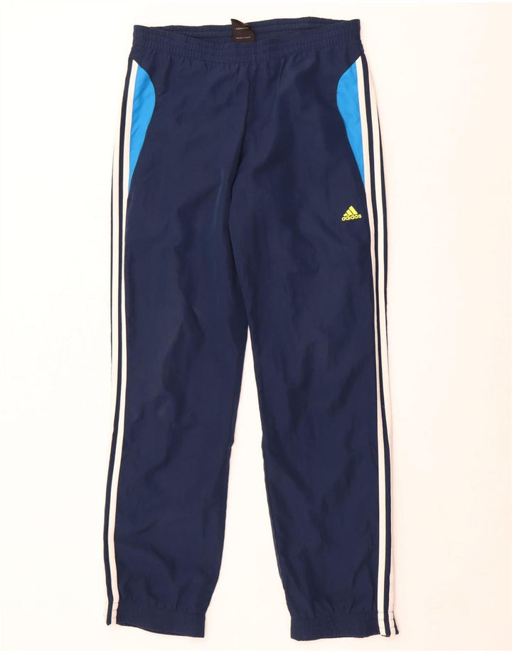 Pantaloni da tuta da uomo Adidas Joggers medi in poliestere blu navy