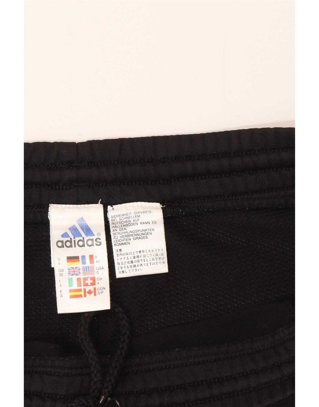 Pantaloncini sportivi da uomo Adidas medi neri in poliestere
