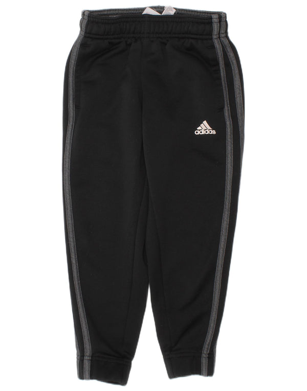 Pantaloni da tuta Adidas Climalite da ragazzo, pantaloni da jogging, 4-5 anni, poliestere nero