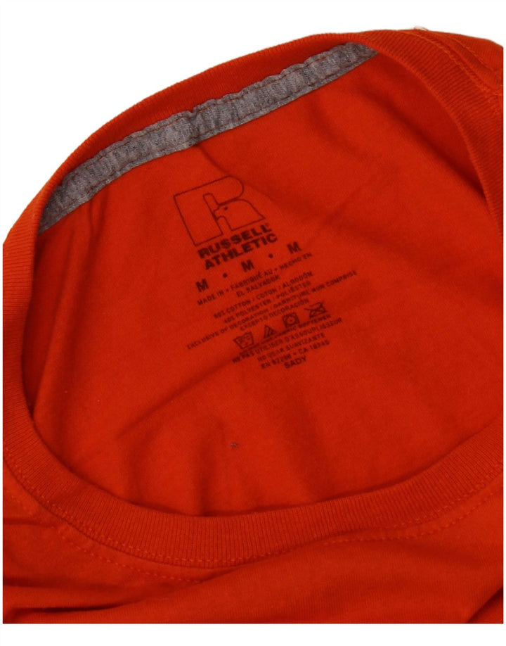 T-shirt da uomo Russell Athletic Top in cotone arancione medio