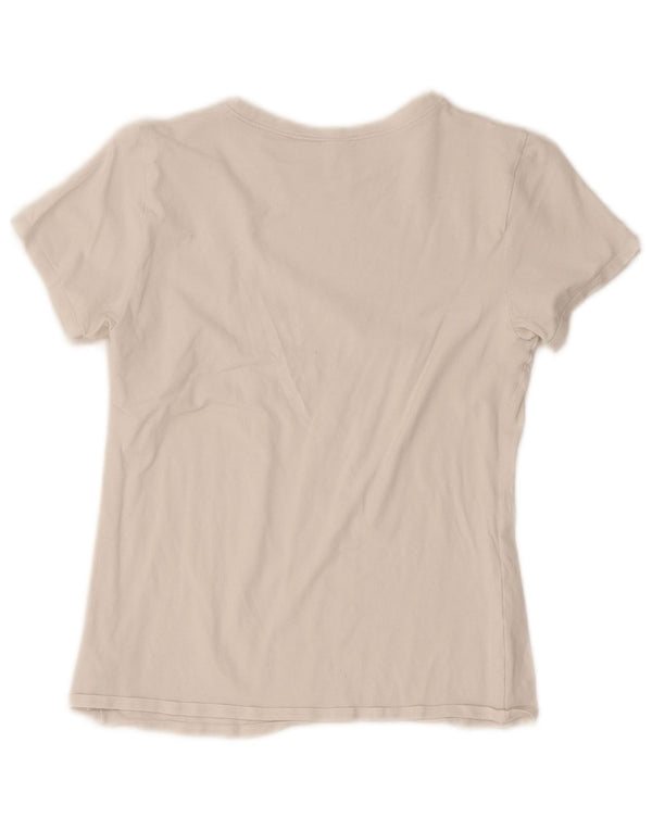 Maglietta grafica da donna Calvin Klein Top UK 10 piccola in cotone bianco