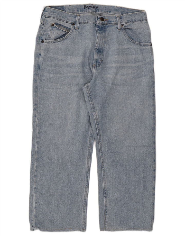 Jeans corti da uomo Wrangler W34 L23 cotone blu