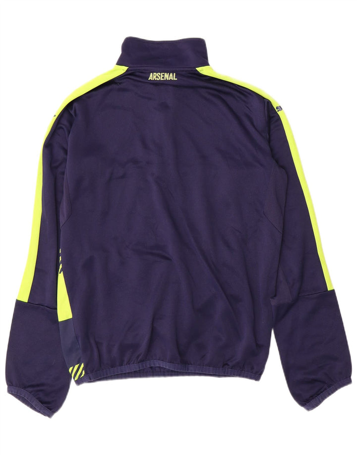 Giacca da uomo PUMA Arsenal Pullover Top Jacket piccola a righe blu navy