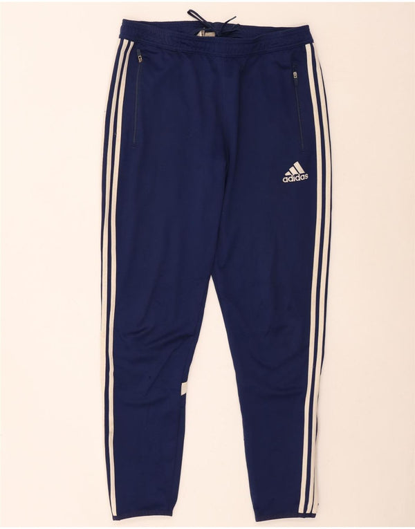 Pantaloni da tuta Adidas Climacool da uomo grandi color block blu navy