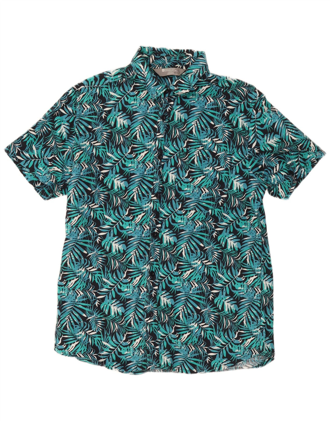 Camicia a maniche corte da uomo Mountain Warehouse Turchese medio floreale hawaiano