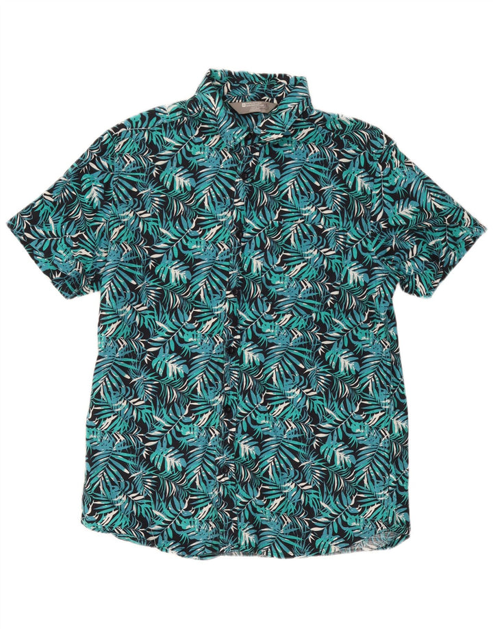 Camicia a maniche corte da uomo Mountain Warehouse Turchese medio floreale hawaiano