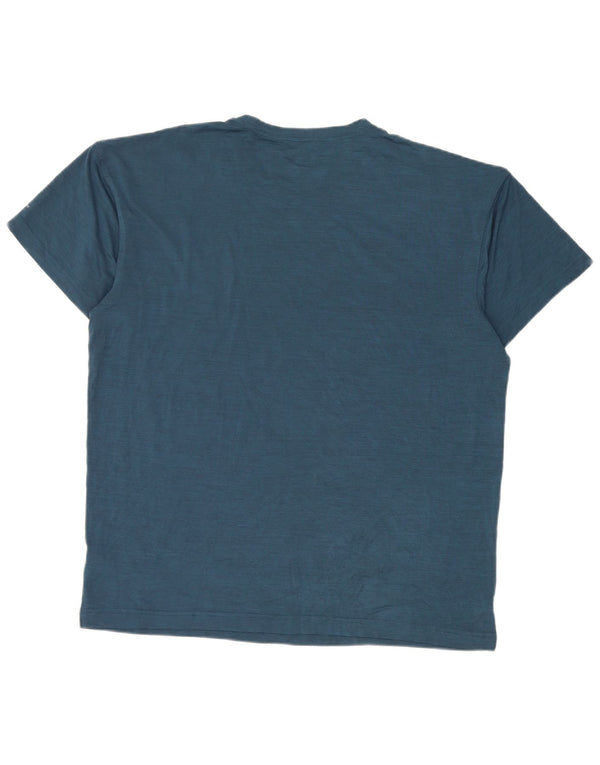 Maglietta da uomo Columbia Top grande in poliestere blu