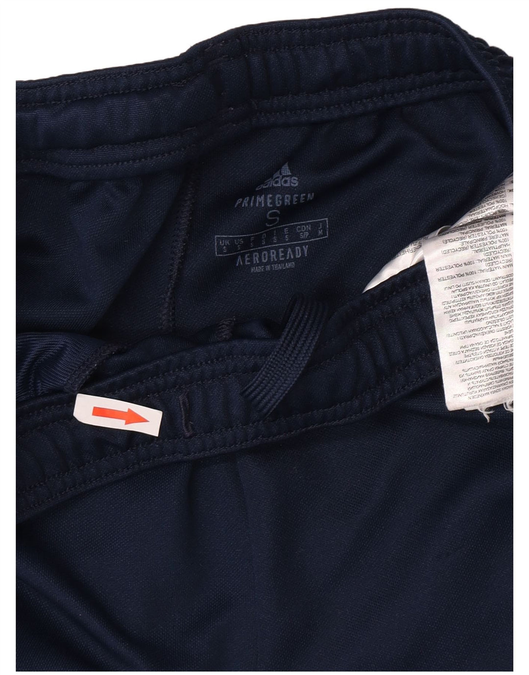 Pantaloni da tuta da uomo Adidas Small in poliestere blu navy