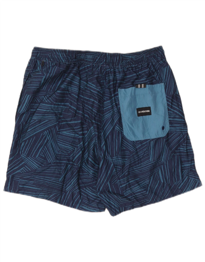 Pantaloncini da bagno da uomo Quiksilver XL Poliestere geometrico blu navy